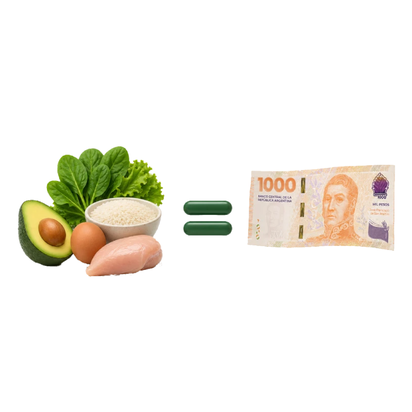 Lo que comés, en pesos